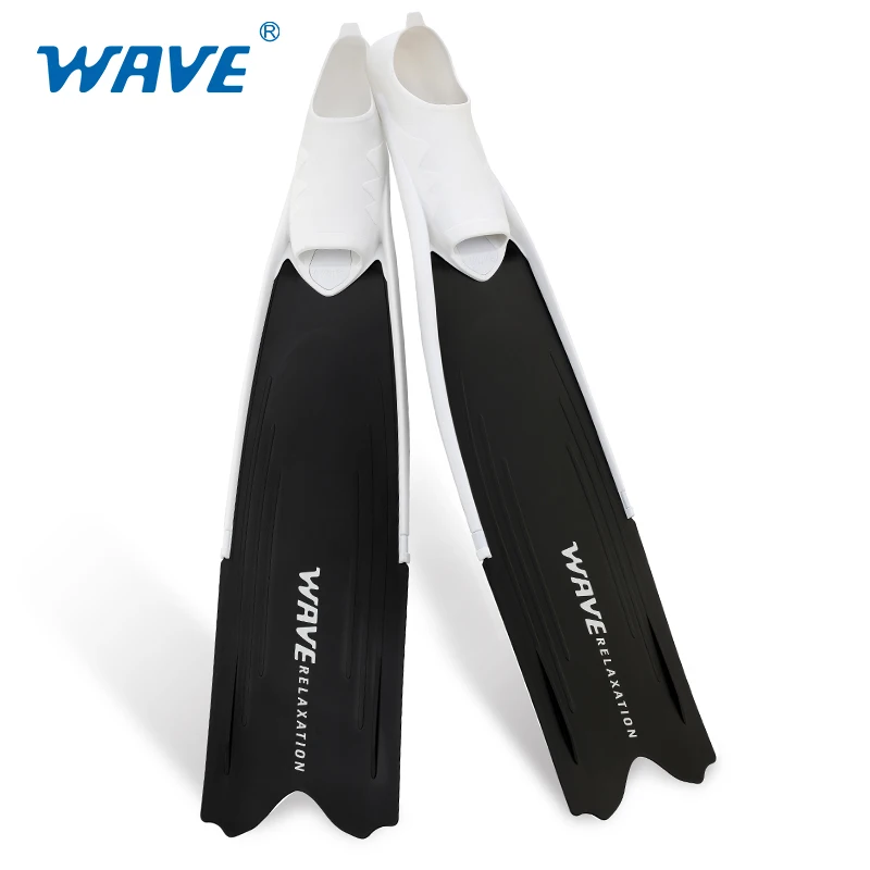 WAVE Professional use soft long blade has better driving force under water free diving fins