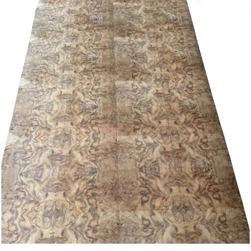 New Design  4*8 Feet Rotary Cut  Washed  Walnut Burl Wood Veneer High Grade  Burl Veneer Sheets
