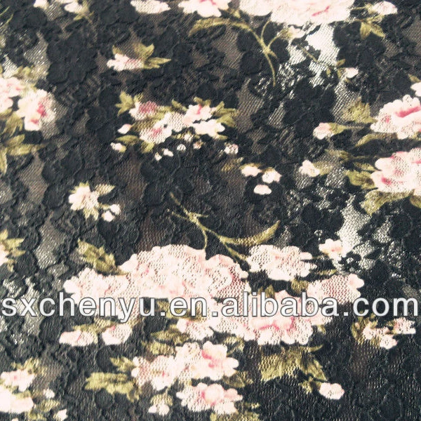 Chenyutex Autumn and winter fashion Nylon Spandex Lace Jqd knitting  Fabric