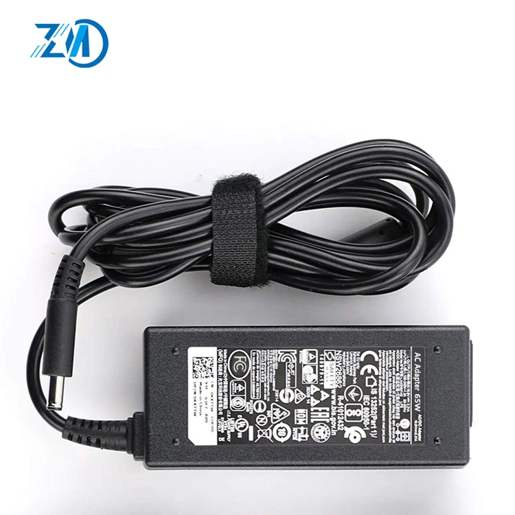 Натуральная блок питания 19 5 v 3.34a ac dc Универсальное зарядное устройство для ноутбука Dell 65 Вт