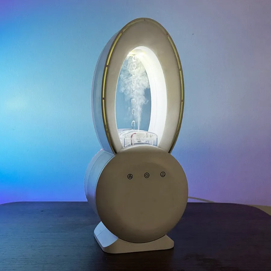 2024 new arrival smart Humificador water drop anti gravity humidifier air conditioner electric summer mist cooling fan for room