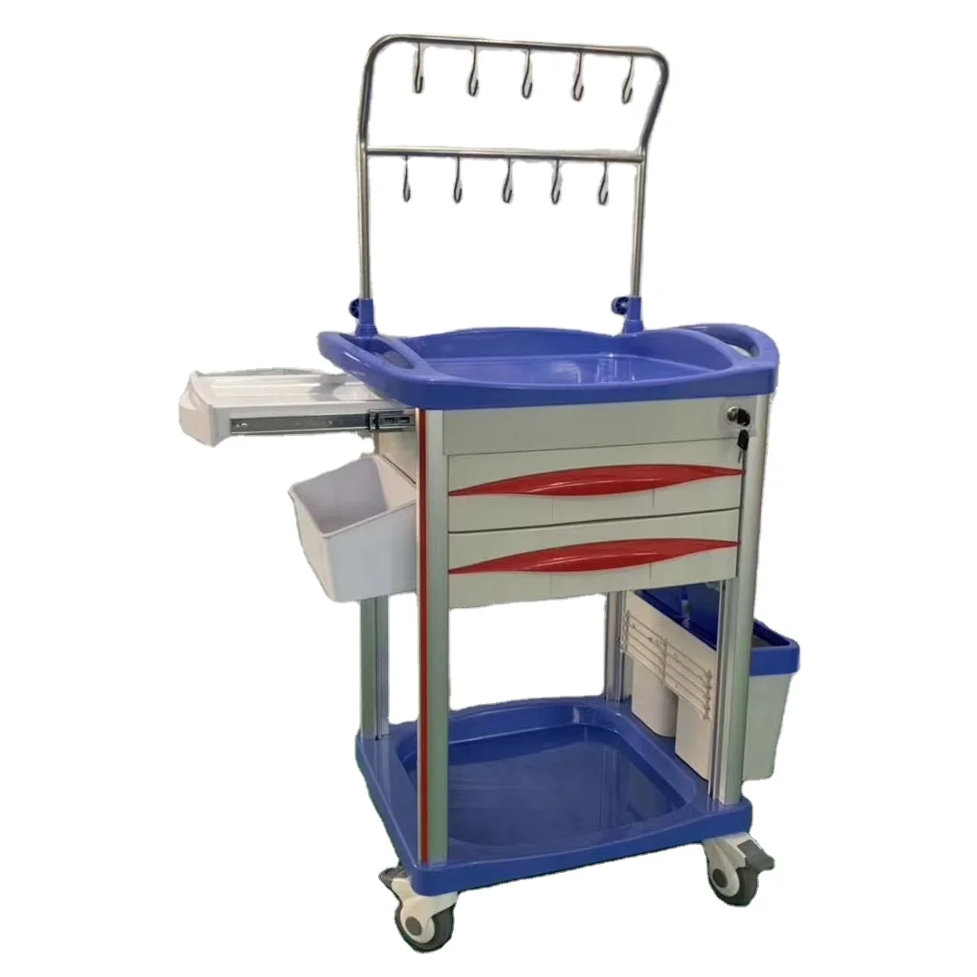 Medical ABS treatment car, multifunctional instrument cart, surgery nursing car infusion and dressing car