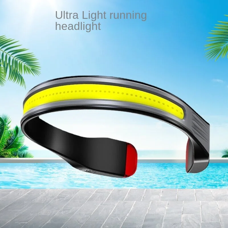 Outdoor Camping Night Running Light Led Charging Headlamp Cob Floodlight Headlight