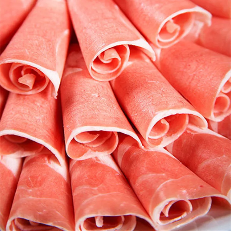 Electric Automatic Frozen Meat Slicer Cutting Machine  Stainless Steel Cold Cut Meat Cutting Machine