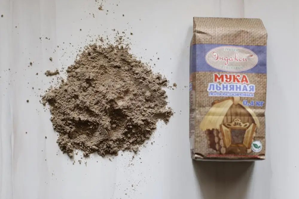 
Linseed flour defatted by Endaksi 