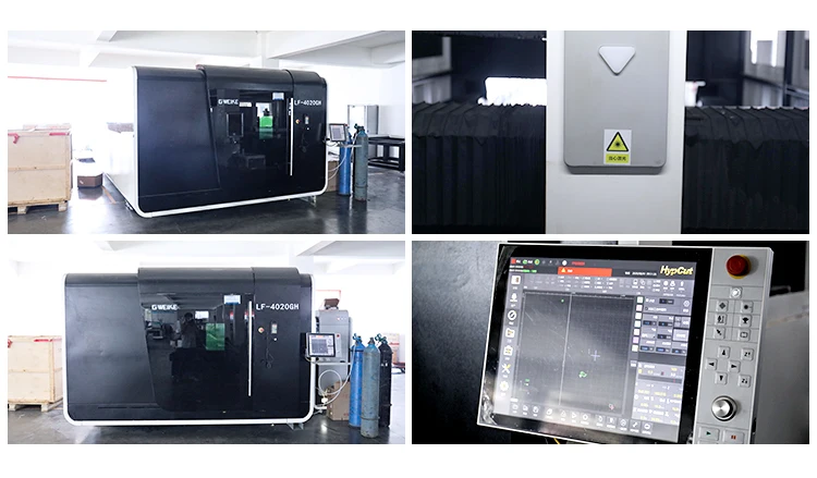 G.weike 12000W raycus or IPG fiber laser source LF3015 6025 8025 GA GT GH laser cutting machine