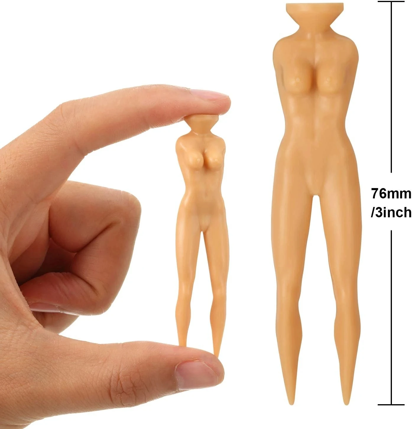 Factory Price 76MM Nude Lady Model Plastic Golf Tee Funny Golf Pin-up Tees Joke Nude Sexy Lady Tees Golf Ball Holder