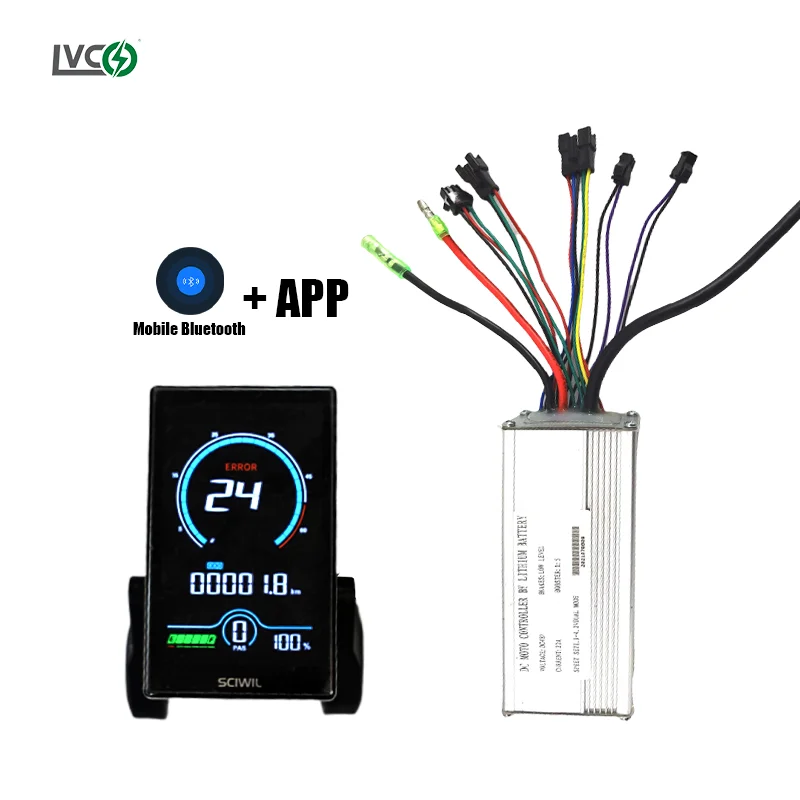 LVCO 36V 17A speed controller for brushless motor e bike colorful display M818NFC electric bicycle accessories