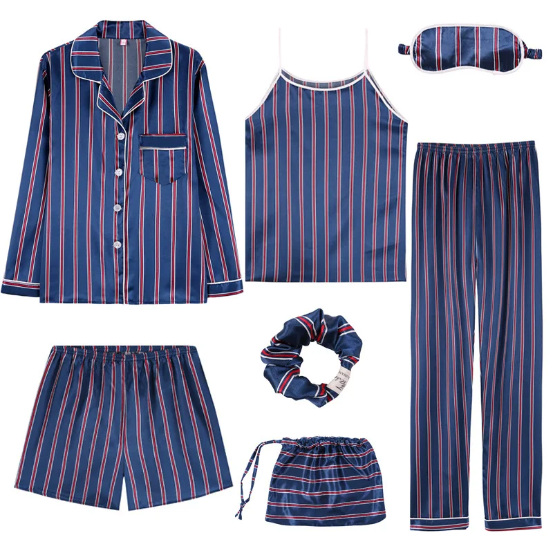 KKVVSS DM9005 five-piece woman short sleeve pants printed sweet and leisure suit plus size ladies summer home wear pajamas