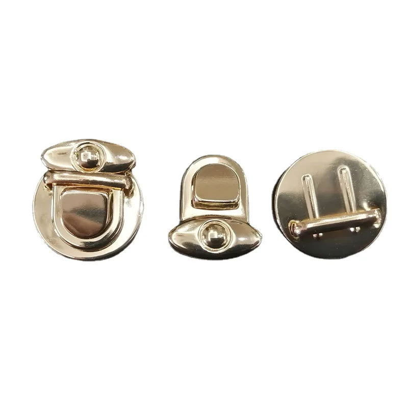Wholesale Bag Accessories Metal Bag Push Snap Twist Turn Lock Hardware Buckle Bag Closure