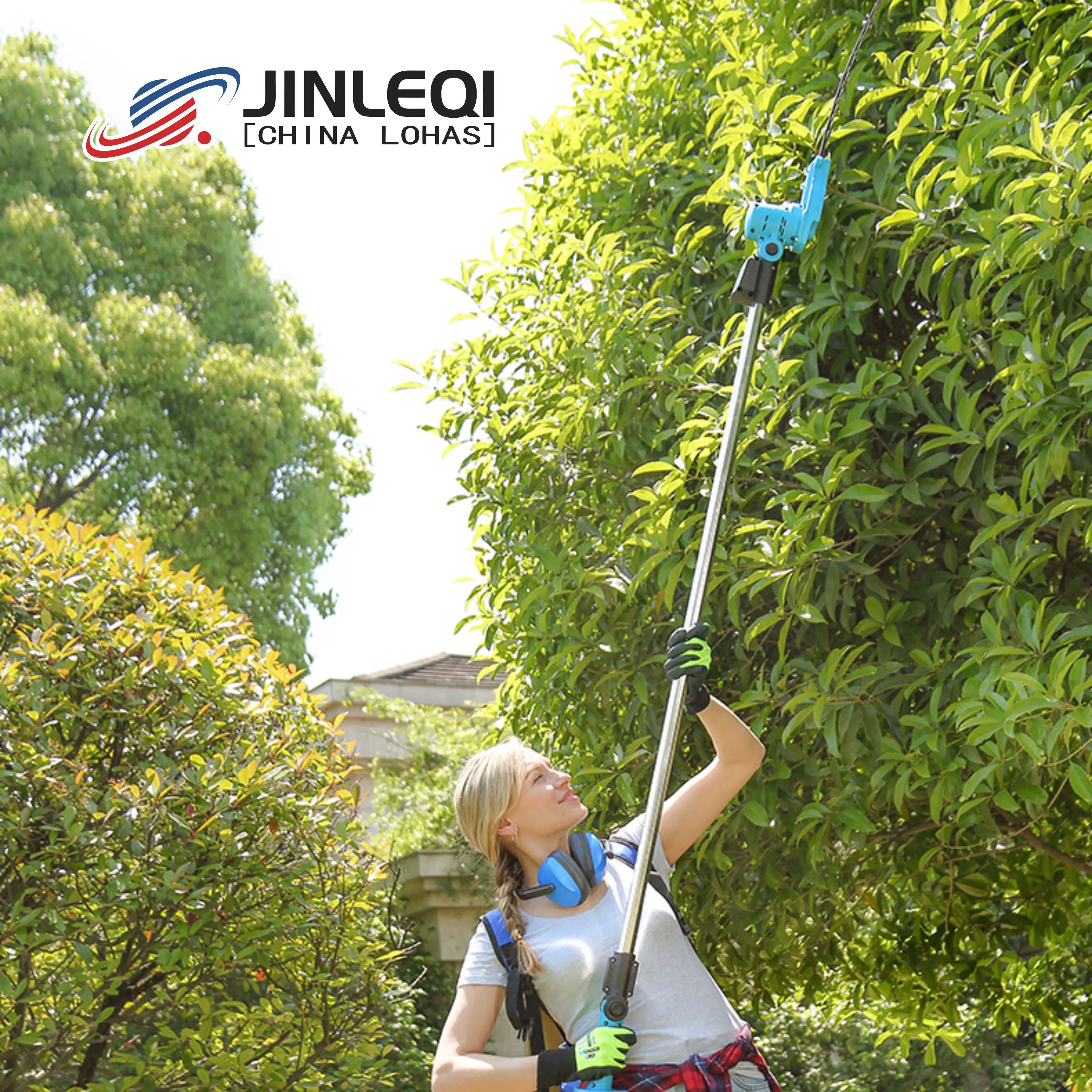 JOLECH высококачественный длинный резак для живой изгороди беспроводной с батареей