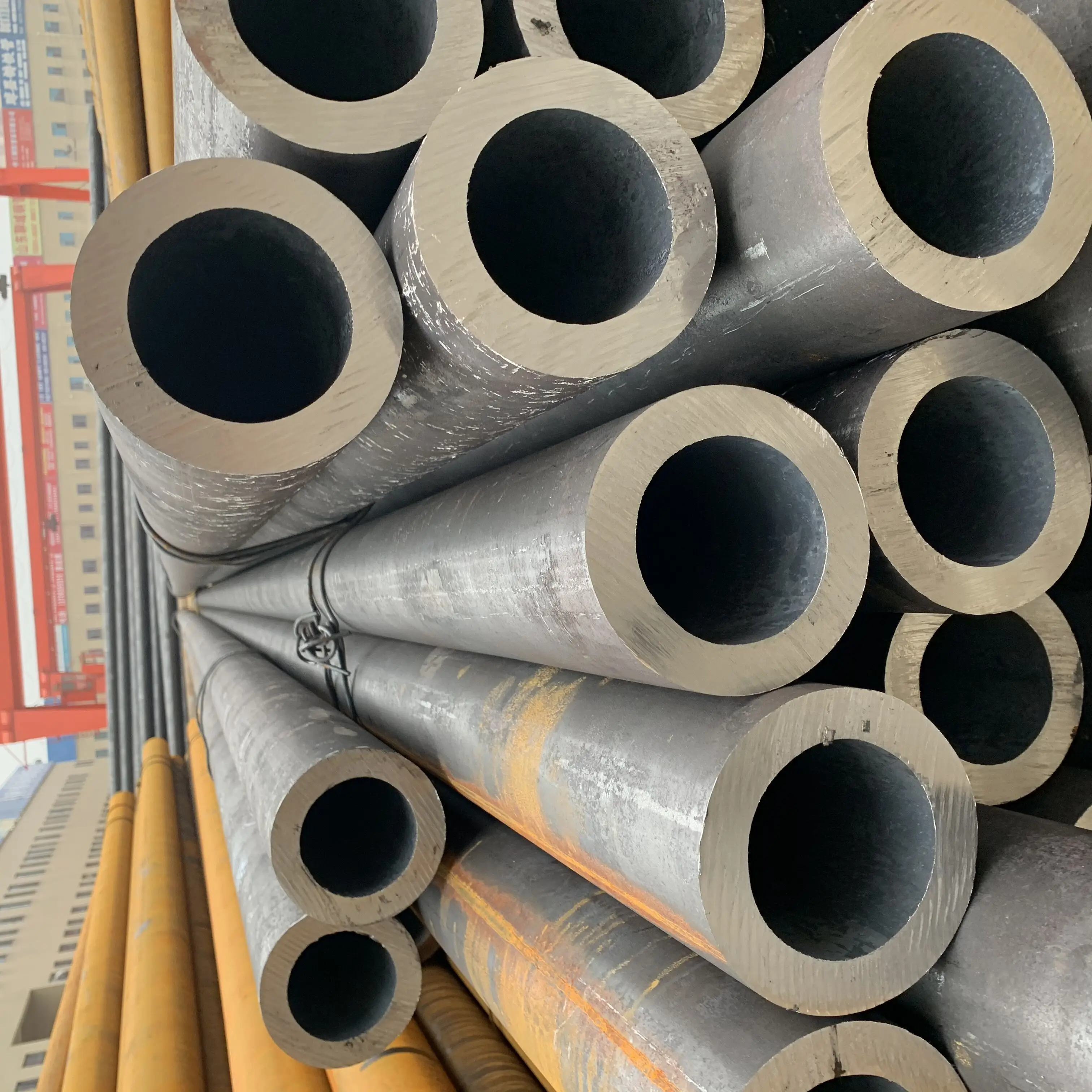High quality Astm a179 sch80 Black carbon Steel Building hot dip seamless pipe