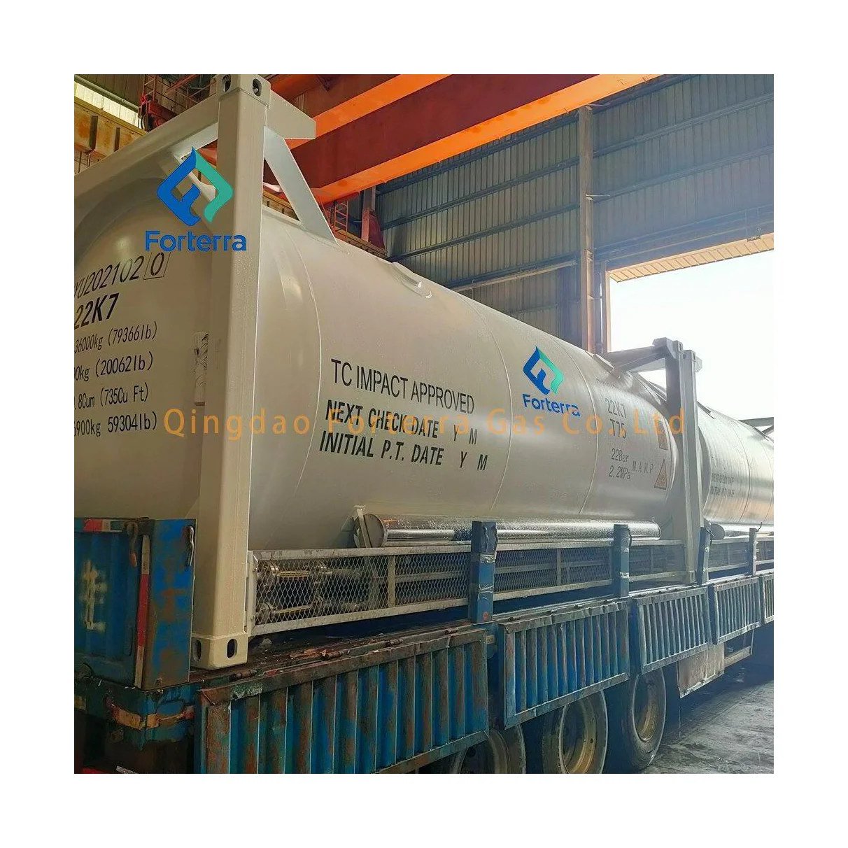 ASME Certified Cryogenic LNG LCO2 Storage Tank 20FT 30FT 40FT T75 ISO Tank Container