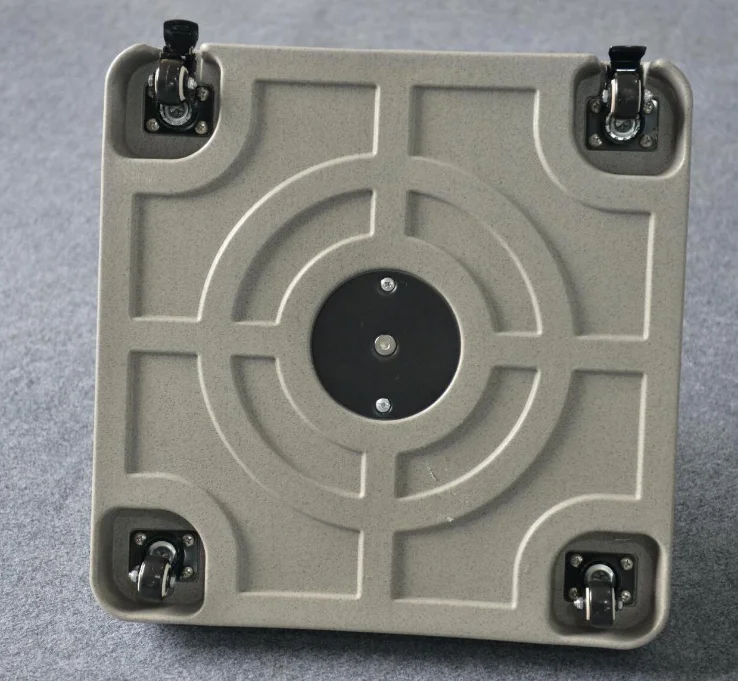 Heavy Duty Market Umbrella Stand Fillable Mobile Umbrella Base Patio Umbrella Stand Base Carton HDPE Plastic with Wheels Outdoor