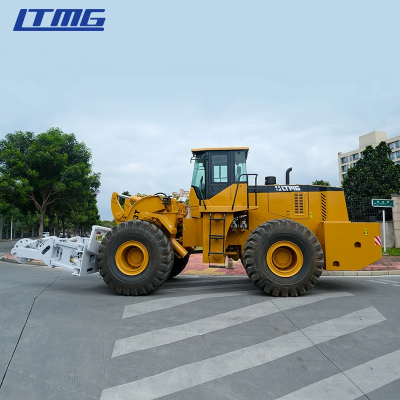 LTMG  wheel loader forklift stone  18 ton 23 ton 28 ton diesel loader forklift with tire clamp