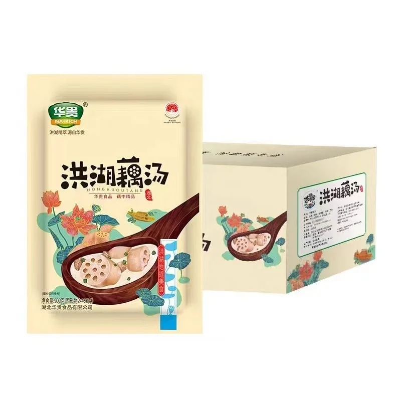 pre-made food Honghu lotus root Soup Hubei specialty heated ready-to-eat restaurant prefabricated vegetables semi-finishe