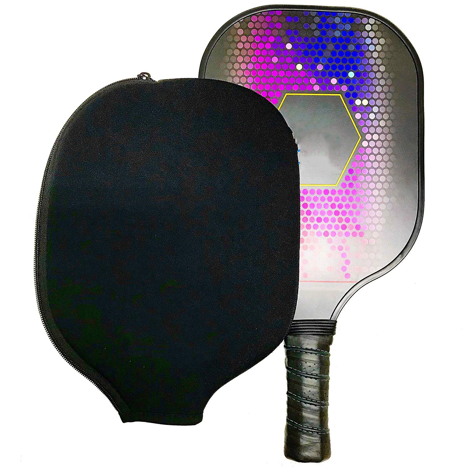 edgeless pickleball custom handle inserts pickleball paddle