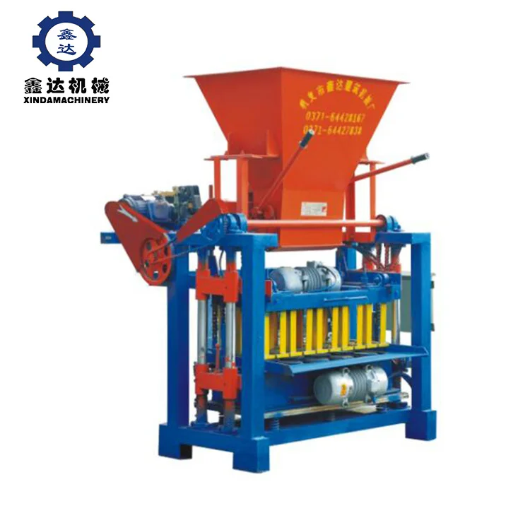 4-35b low price semi-automatic brick interlock forming block paver german solid concrete block forming machine
