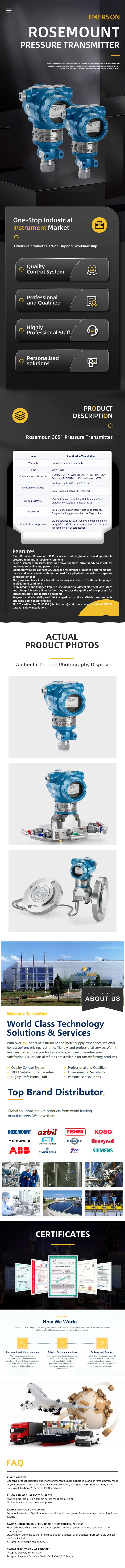 Best quality Yokogawa_differential Pressure Transmitter Eja510e_eja530e 0-50mpa