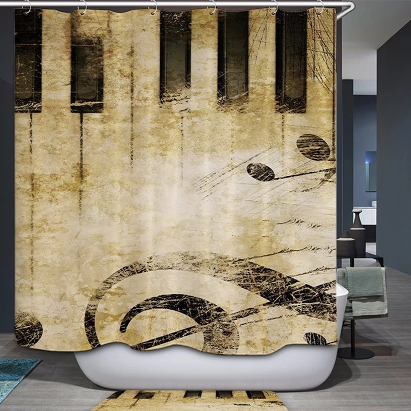 Heat Transfer Sublimation print shower curtain bathroom printed shower curtain