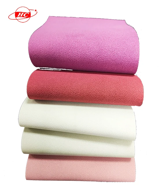 PU leather Frosted sheepskin pattern customized 1.0 mm leather pu synthetic leather for bags backpacks