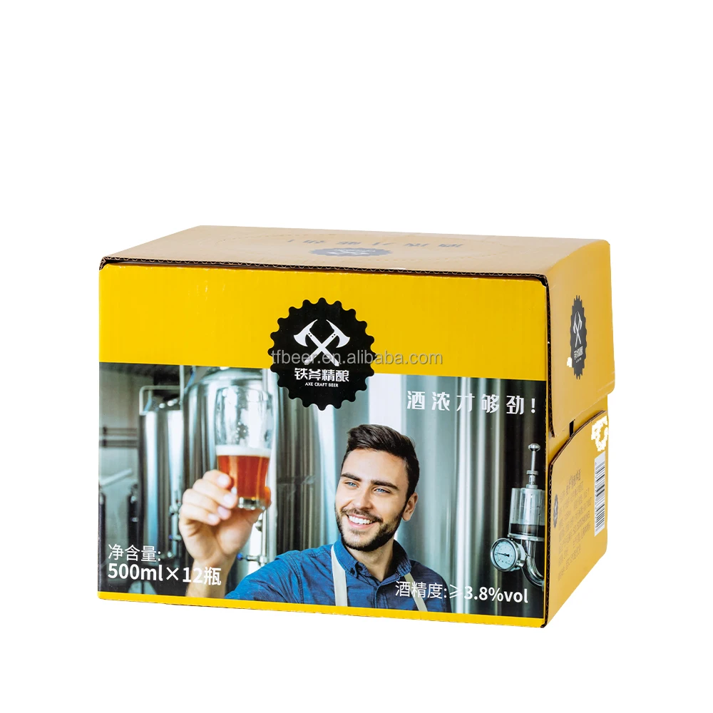 AXE500ML cool china craft beer with wort concentration 10.5 P ADV>=3.8% best craft beer