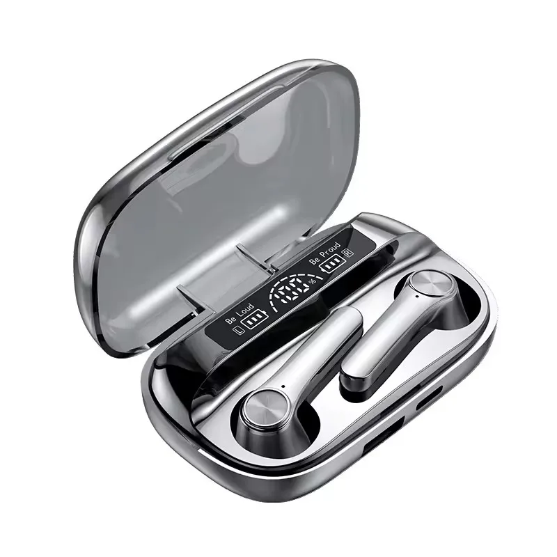 Tws earphone m19 earbuds with power bank true wireless gaming headset headphone noise cancelling in ear phones air buds earbuds