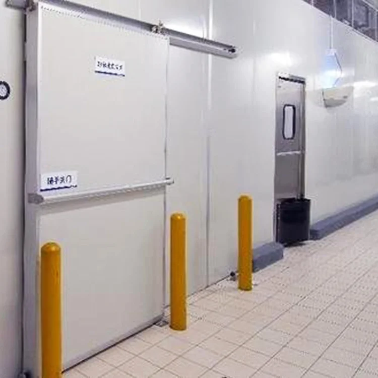 Tianqiao Beef Chicken Walk In Freezer Cold Storage Doors Color Steel Semi Buried Door Stainless Steel Cold Room Sliding Door