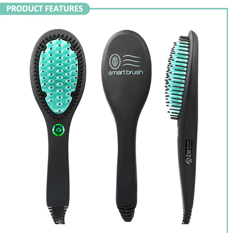 Лучшее качество керамические турмалиновые выпрямители для волос с ионизатором выпрямитель для волос с щеткой для чистки одежды, расческа для выпрямления волос, щетка
