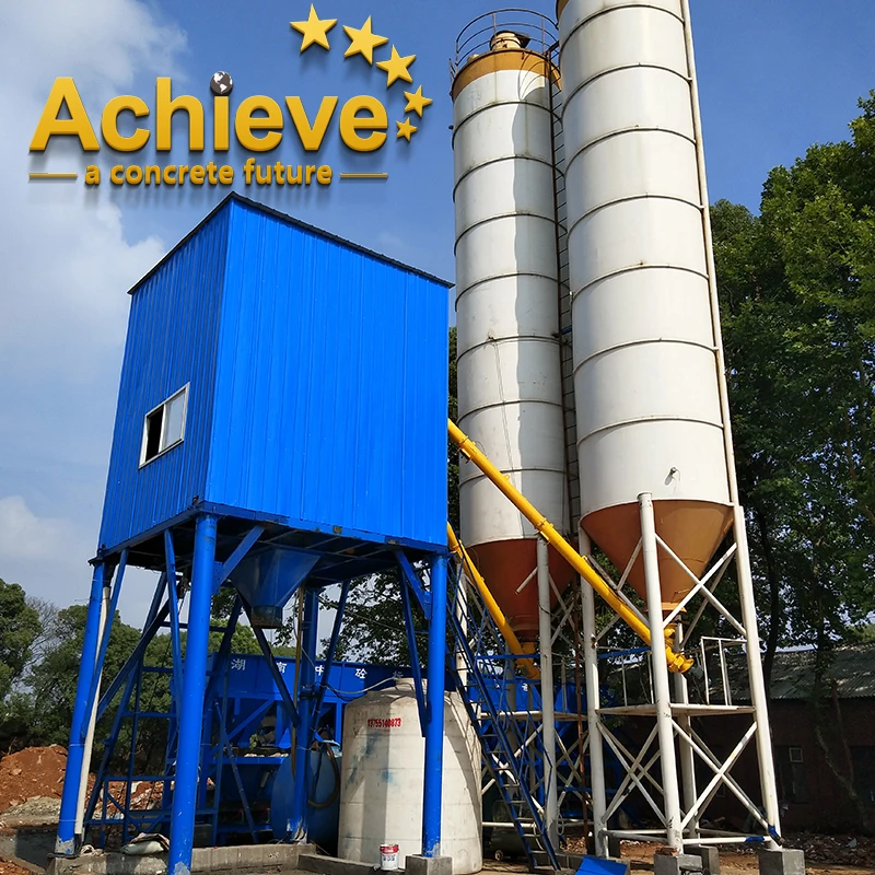 75 m3 per hour  HZS75  ready mixed concrete batching plant