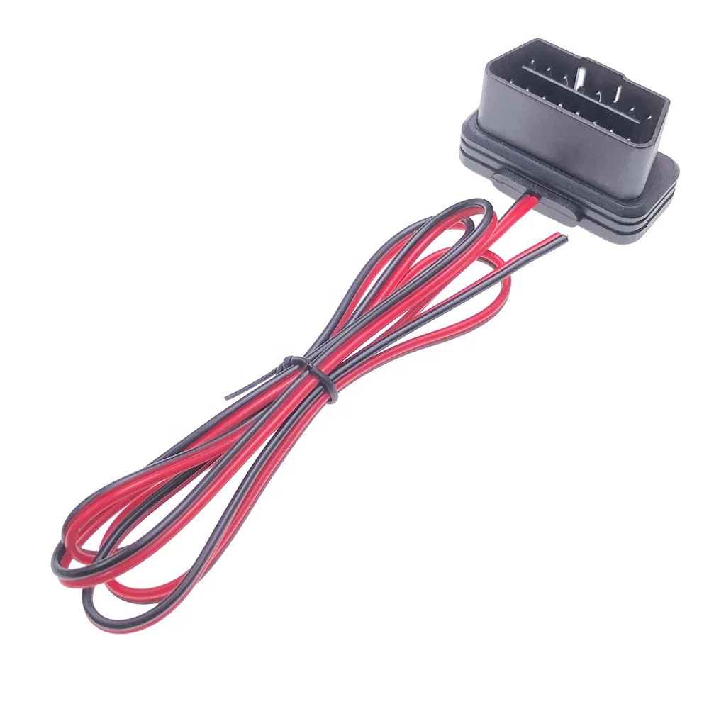 OBD2 Power Cable j1962 Male To Open Extension Cable PIN 4&16 OBDII Dash Port Pigtail Fixed Wire Harness