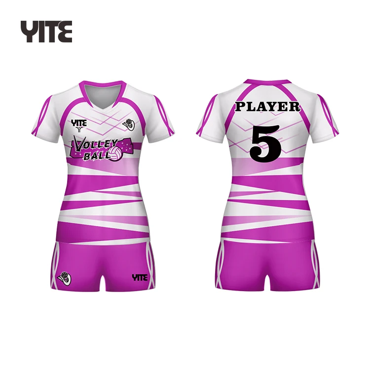 Sublimation Printed Logo Custom Design OEM Team Women Volleyball Jersey Uniform