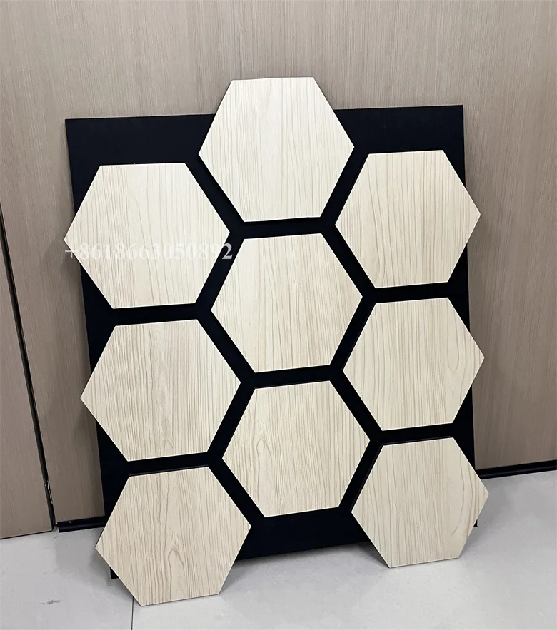 Экологичные деревянные акустические планки панели MDF полиэфирные волоконные войлочные звукоизоляционный материал Akupanel