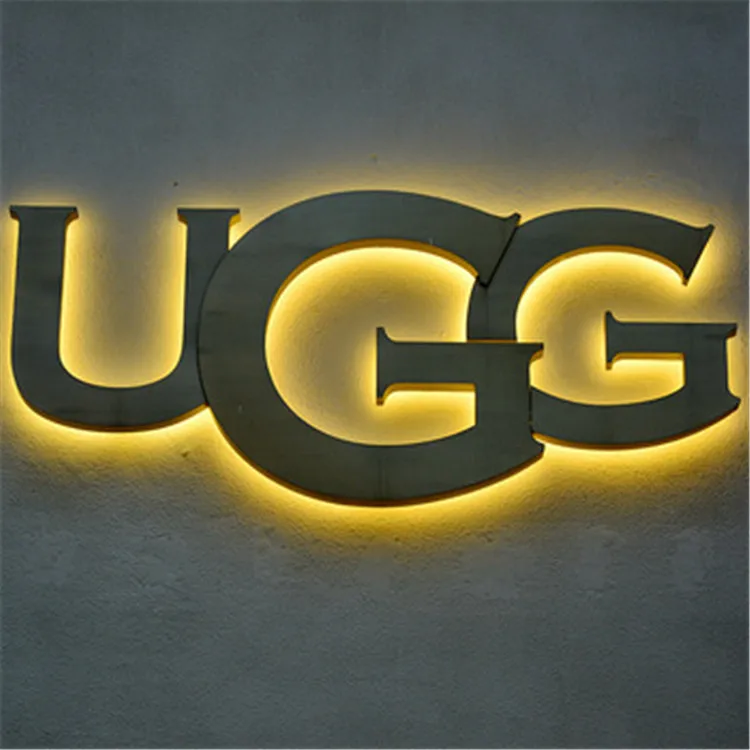 Building Wall Commercial Backlit Advertising Outdoor Light Store Front Letter Logo Business 3D Shop Custom Illuminated Led Sign