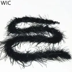 Изготовление на заказ, 2 ярда/метр, 1-10 ПЛИС, пушистый страусиный перо, боа, отделка, отделка, меховой шарф-шлейф для костюмов, женское платье