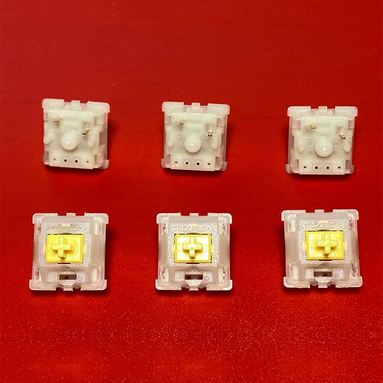  GATERON KS-3X1 красного желтого черного и белого цвета из коллекции Zapatos цвет коричневый синий зеленый линейный тактильные clicky 5 pin игровая механическая клавиатура