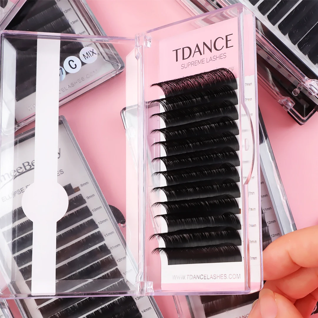 New Rapid Blooming Beginner Volume 0.07 TDANCE LASH Private Label Eyelash Extension Individual Lashes Silk Eyelash Extension Dd