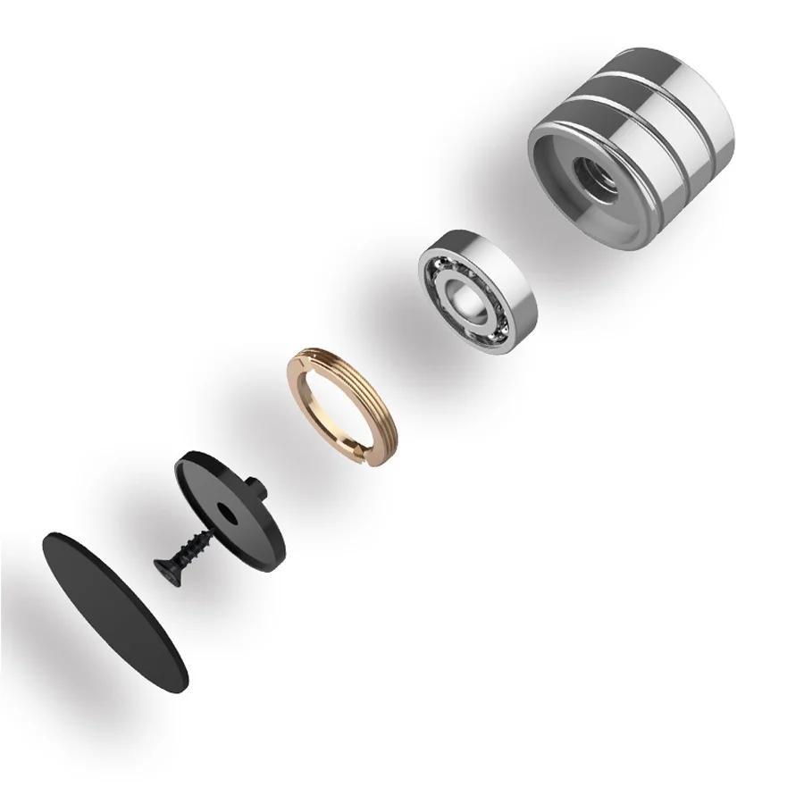 Custom Logo Office Stress Toy Flipos Flips Gyro Fidget Spinner Aluminum Alloy Metal Rotary Desk Toys