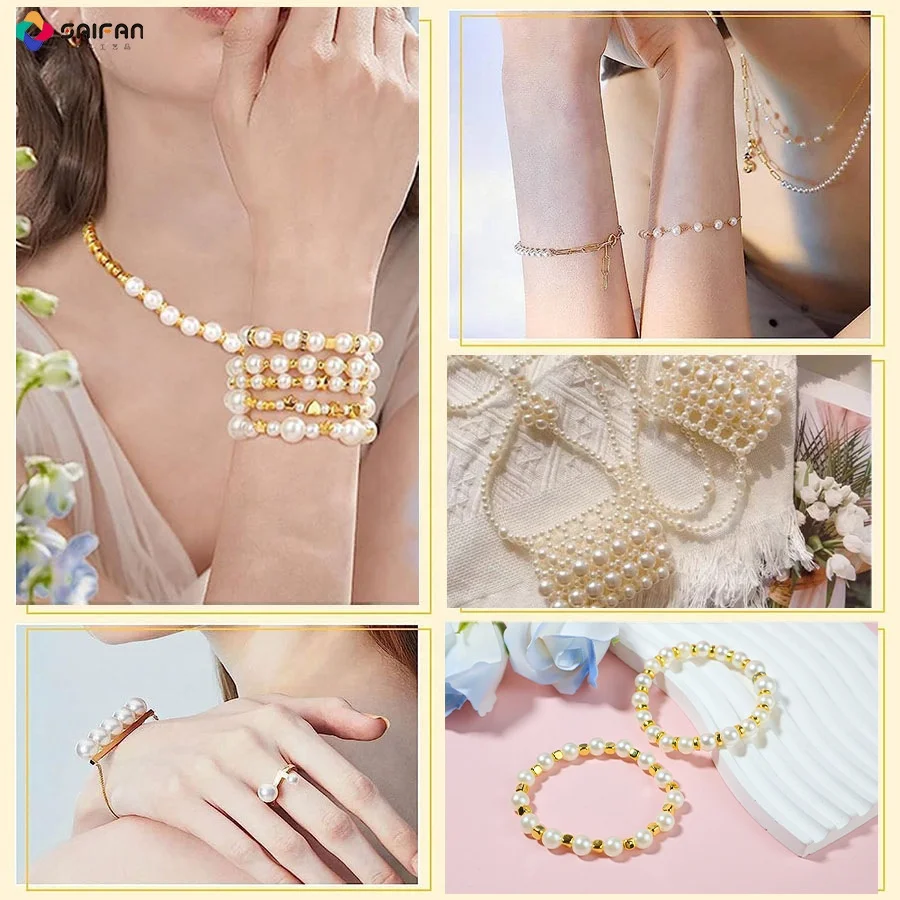 15 Grid 720pcs Pearl Star Spacing Bead Jewelry Findings & Components DIY Accessories Handmade Earrings Bracelet Spacers Box Sets