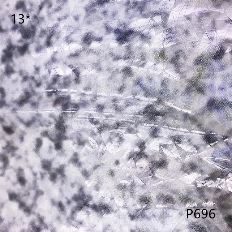 P696 Foggy Colors Diamond Film PU Synthetic Leather vinyl cuero textiles leather products for Handbag , Shoe , crafts