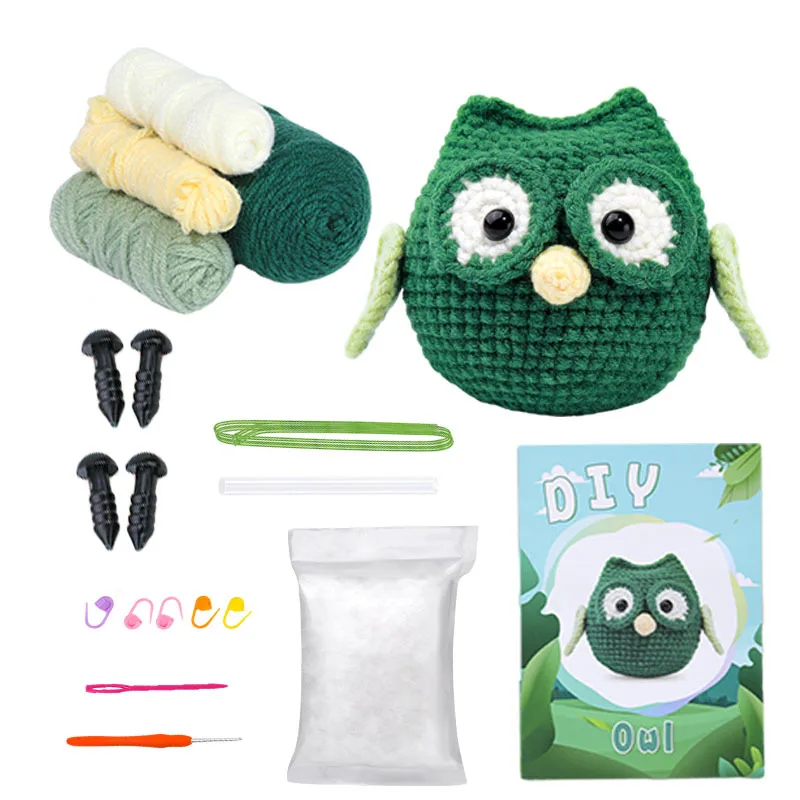 Hot Selling DIY Knitting Supplies 4 Pack kit crochet set for beginners Adults And Kids knitting kit Manufacture crochet kit