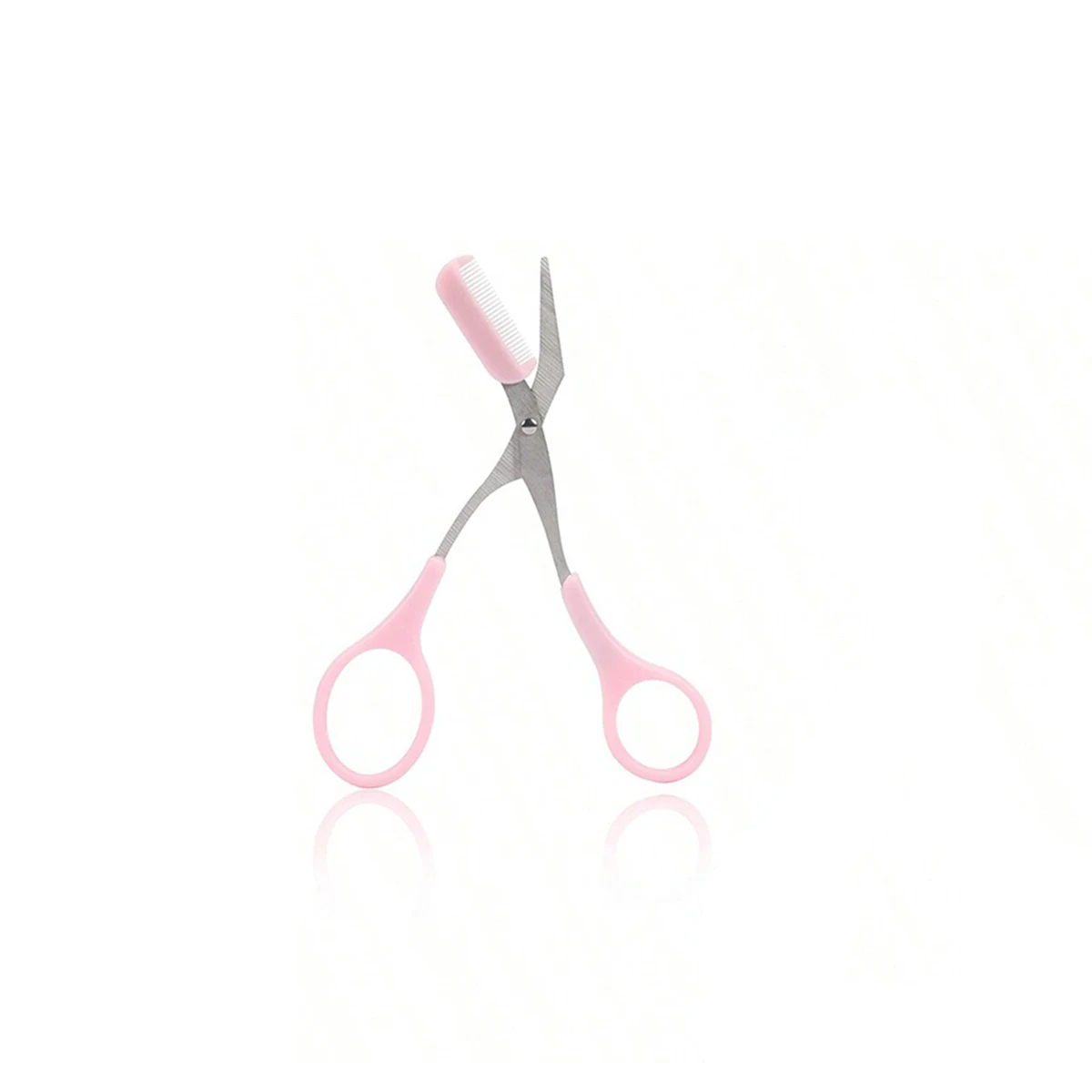 Best Price High Quality Eyebrow Trimmer Scissors With Comb Lady Women Brows Hair Removal Grooming Tool Shaping Cutting