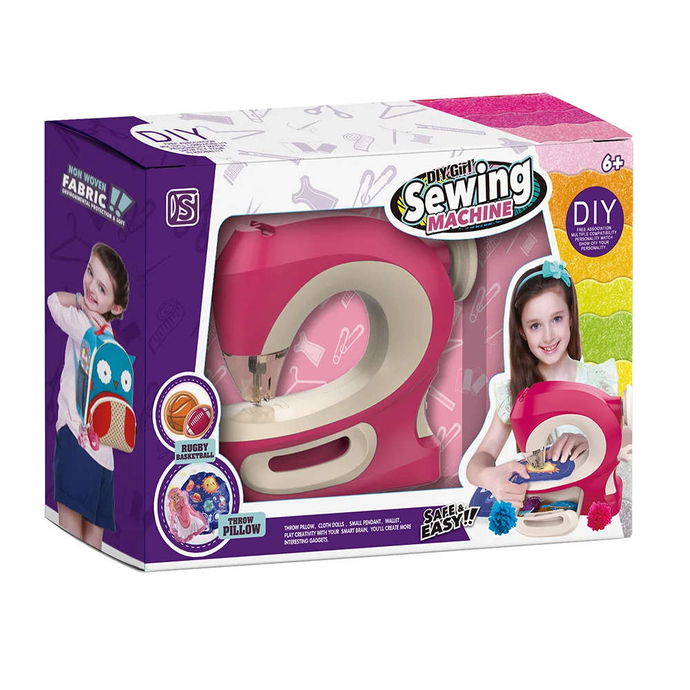 Plastic DIY Sewing Machine Pretend Play  Kids Toys With Accessories & OEM Available
