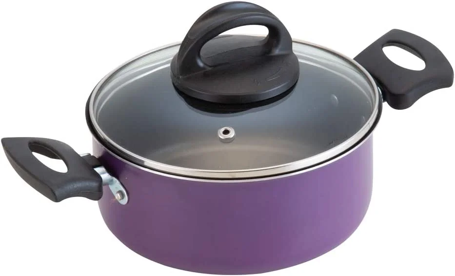 Pressed Aluminum Nonstick Coating  kitchenware set cooking Pot set Casserole with lid