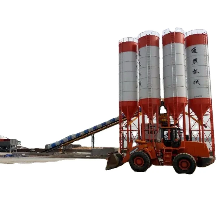 Factory Mix concrete batching plant Chinese construction projects production line for sale price for sale Twin Shaft Electric