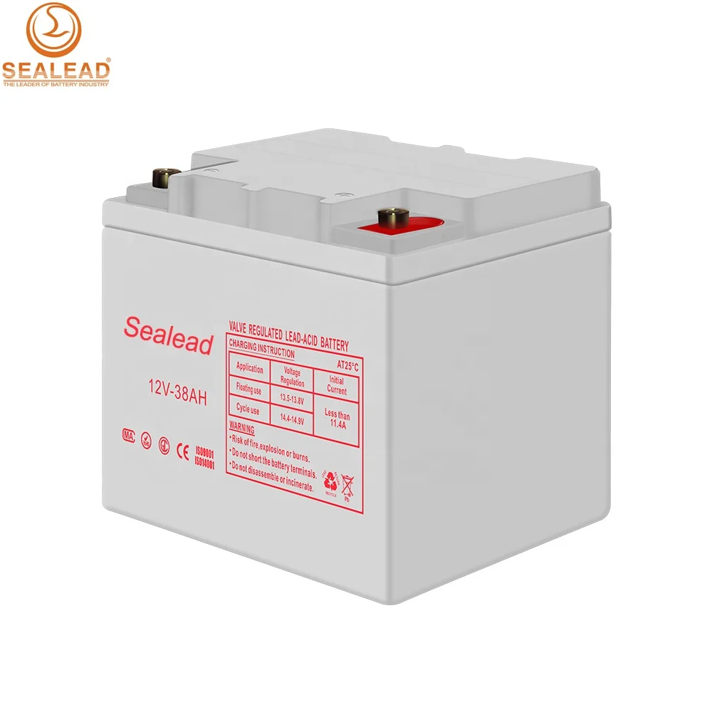 
high quality industry zone solar energe street lamp power storage backup 12v 38ah lead and MF battery 