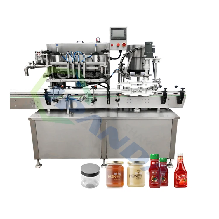 Automatic Manufacturer natural Pure Honey 4 heads filling machine and honey jar filling machine
