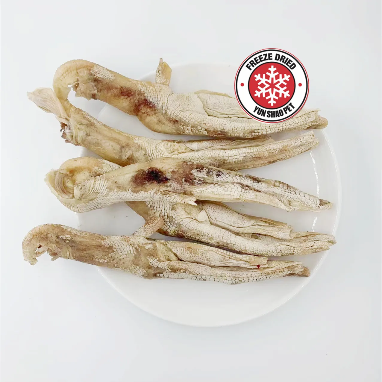 LOW MOQ Freeze drying  duck head duck feet pet food pet treats OEM packing dog food