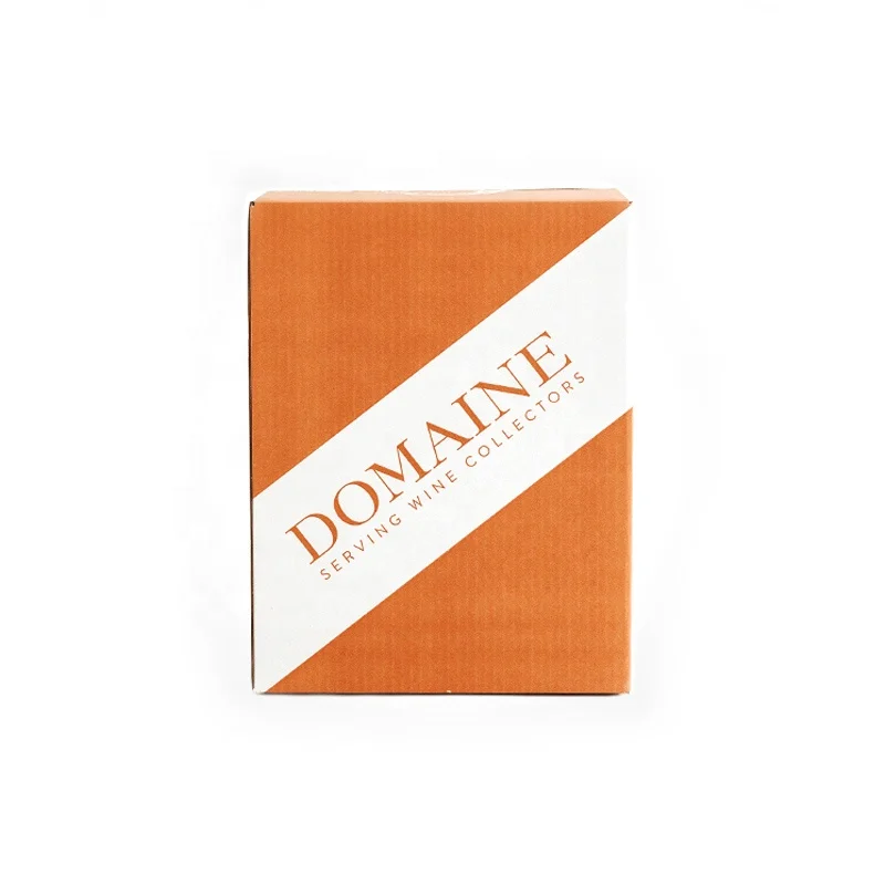 Recycle paper corrugated 6 bottle wine box wine packaging boxes wine boxes packing