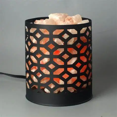 cheap price high quality LED light salt lamp with metal warmer manufacturer